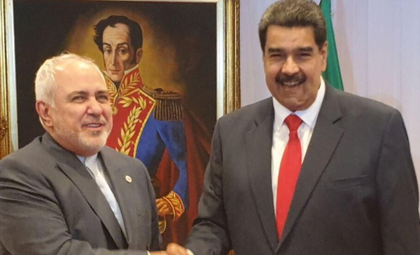 دیدار ظریف با معاون اول مادورو در کاراکاس