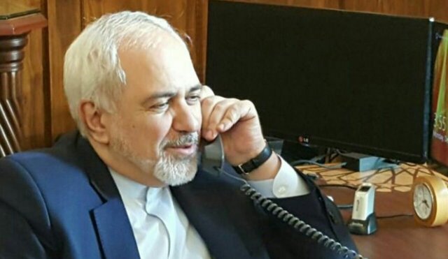 تبریک تلفنی ظریف به نخست وزیر و وزیر خارجه کویت