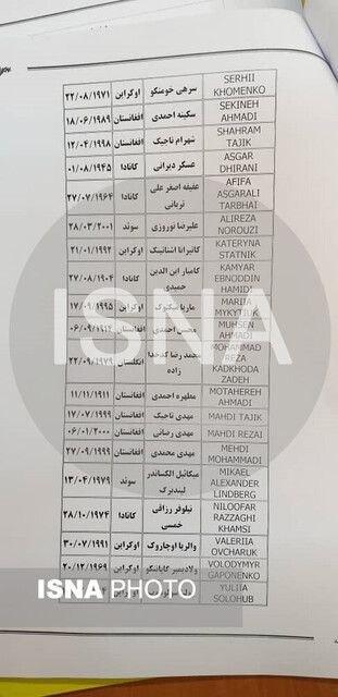 لیست مسافرین 