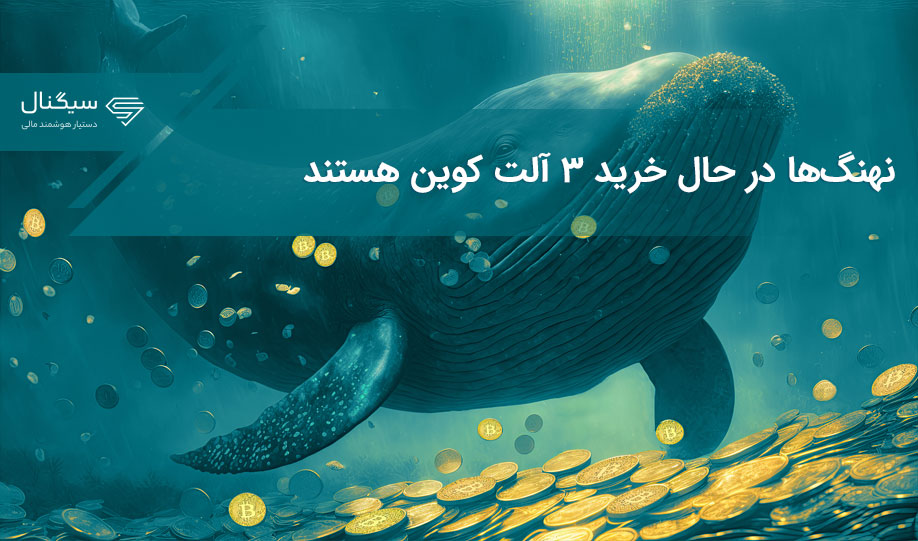 نهنگ‌ها در حال خرید ۳ آلت کوین هستند