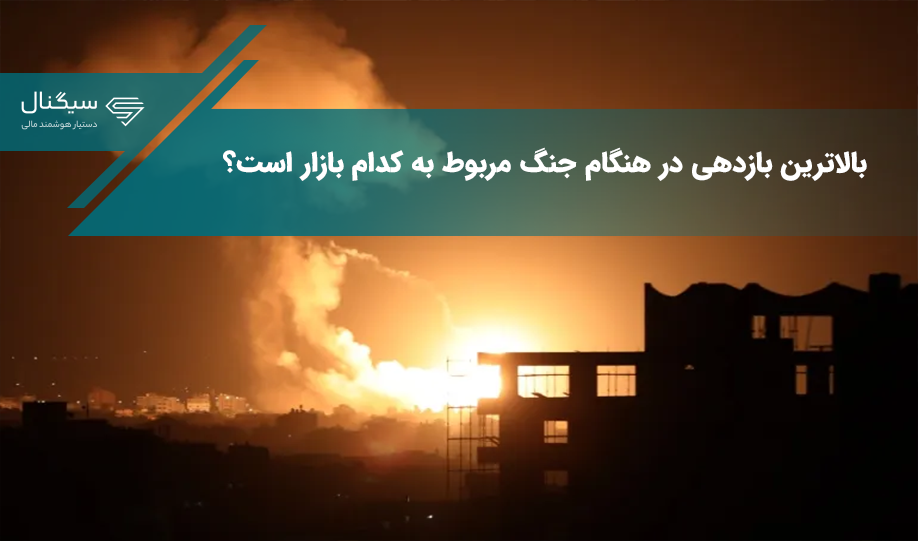 بالاترین بازدهی در هنگام جنگ مربوط به کدام بازار است؟