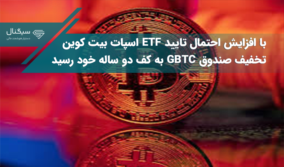 با افزایش احتمال تایید ETF اسپات بیت کوین تخفیف صندوق GBTC به کف دو ساله خود رسید
