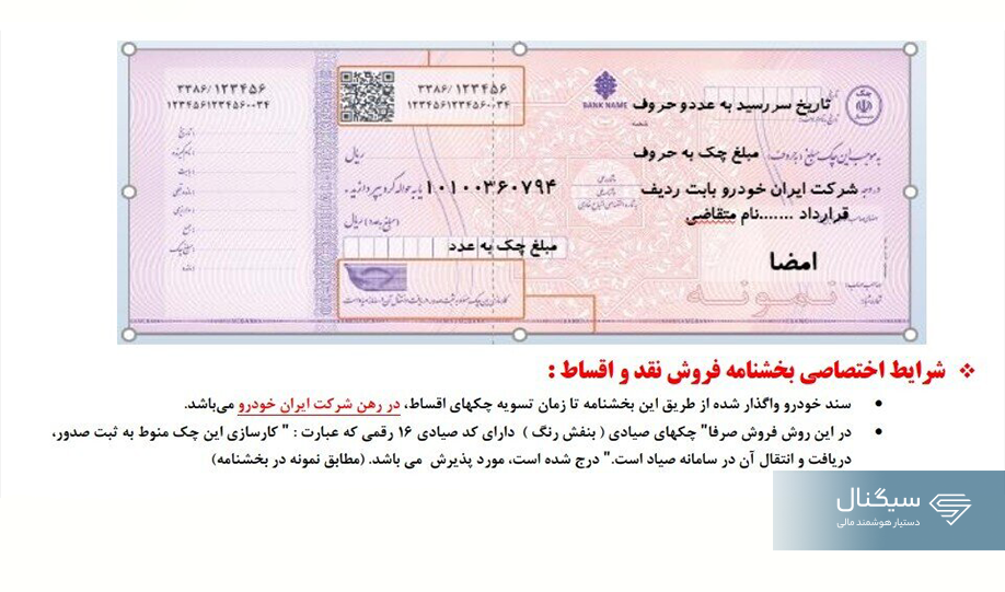 شرایط اقساطی ایران خودرو شهریور 1404